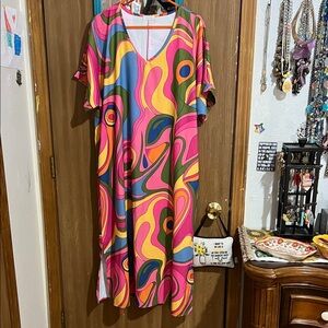 Colorful Abstract Women's Dress